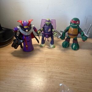 Teenage Mutant Ninja Turtles Action Figure Set - Purple, Green, and Red
